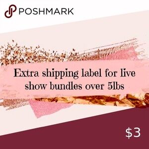 Extra Shipping Label for Bundles over 5 lbs.